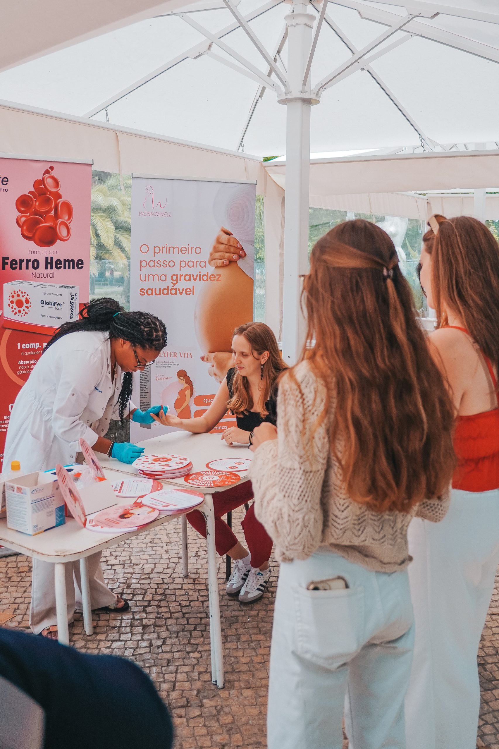 Momento de partilha no evento